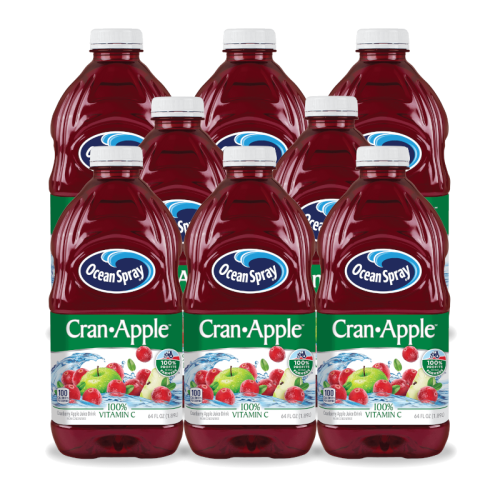 Ocean Spray Cran-Apple Juice - 64floz (1.89l) x 8 CASE