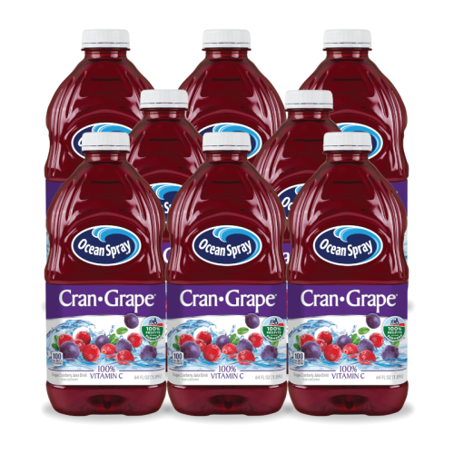 Ocean Spray Cran-Grape Juice - 64floz (1.89l) x 8 CASE