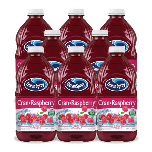 Ocean Spray Cran-Raspberry Juice - 64floz (1.89l) x 8 CASE
