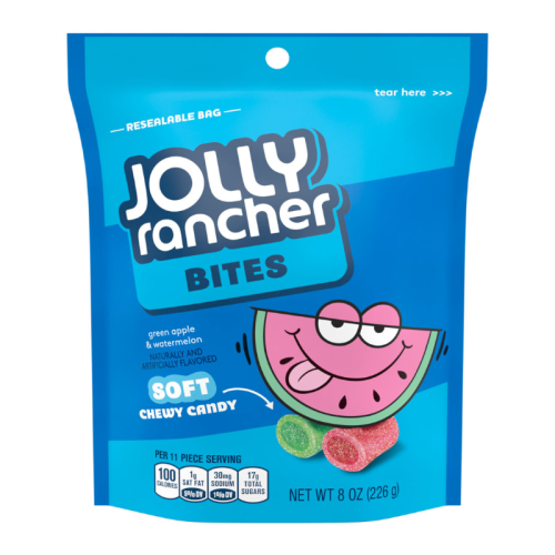 Jolly Rancher Bites Green Apple & Watermelon Soft & Chewy Candy - 8oz (226g)