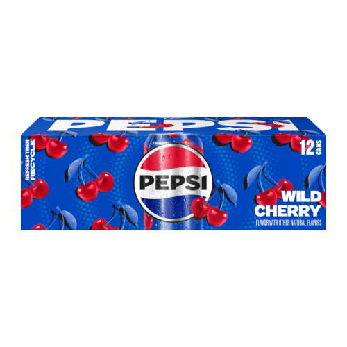 Pepsi Wild Cherry - 12-Pack (12 x 12fl.oz (355ml) Cans)
