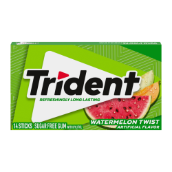 Trident Watermelon Twist Sugar Free Gum - 14 Stick Pack