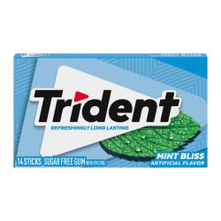 Trident Mint Bliss Sugar Free Gum - 14 Stick Pack