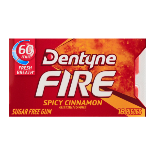 Dentyne Fire Cinnamon Sugar Free Gum - 16 Stick Pack