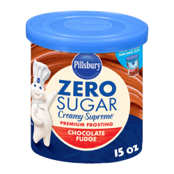 Pillsbury Zero Sugar Creamy Supreme Chocolate Fudge Flavored Premium Frosting - 15oz (425g)
