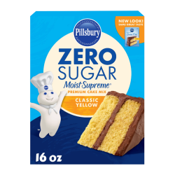 Pillsbury Zero Sugar Moist Supreme Classic Yellow Premium Cake Mix - 16oz (454g)