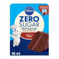 Pillsbury Zero Sugar Moist Supreme Devil’s Food Premium Cake Mix - 16oz (454g)