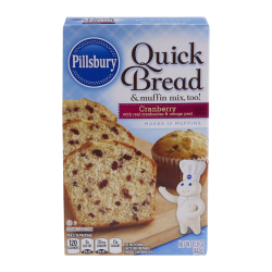 Pillsbury Cranberry Quick Bread & Muffin Mix - 15.6oz (442g)