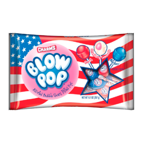 Charms Blow Pop Patriotic Stars & Stripes - 9.1oz (257g)