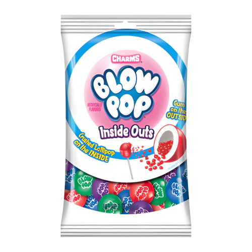 Charms Blow Pop Inside Out Gumballs - 7oz (198g)