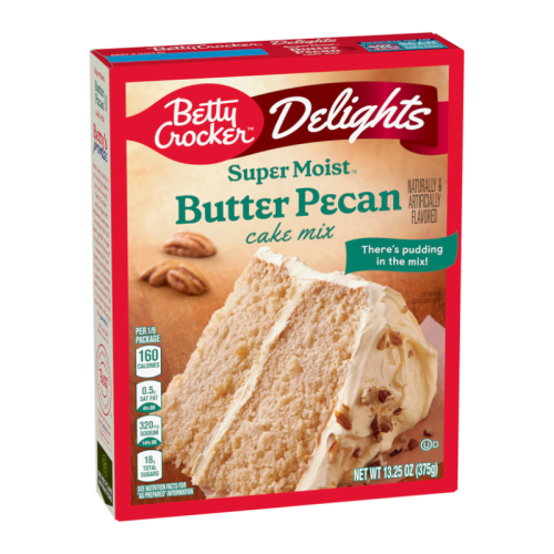 Betty Crocker Delights Super Moist Butter Pecan Cake Mix - 13.25oz (375g)
