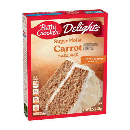 Betty Crocker Delights Super Moist Carrot Cake Mix - 13.25oz (375g)