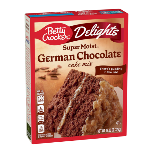 Betty Crocker Delights Super Moist German Chocolate Cake Mix - 13.25oz (375g)