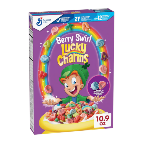 General Mills Berry Swirl Lucky Charms Cereal - 10.9oz (309g)
