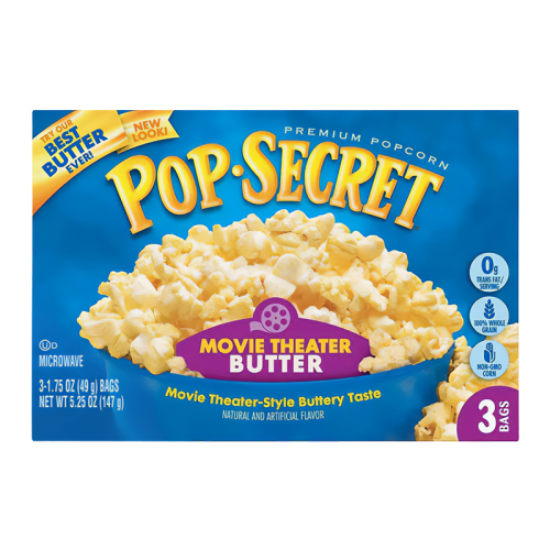 Pop Secret Movie Theater Butter Popcorn 3pk - 5.25oz (147g)
