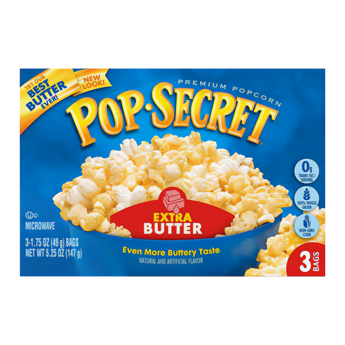 Pop Secret Extra Butter Popcorn 3pk - 5.25oz (147g)