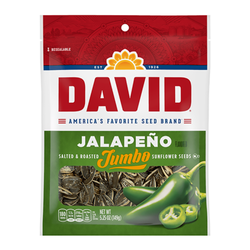 David's Jumbo Jalapeño Sunflower Seeds - 5.25oz (149g)