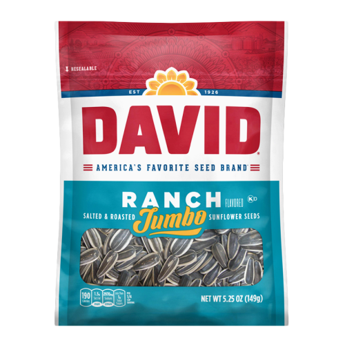 David - Jumbo Sunflower Seeds Ranch 5.25oz (149g)