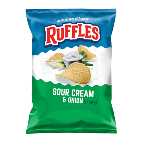 Ruffles Potato Chips Sour Cream & Onion 6.5oz (184.2g)