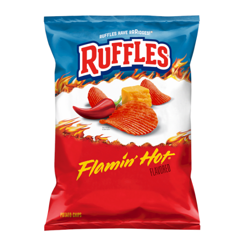 Ruffles Flamin' Hot Potato Chips 6.5oz (184g)