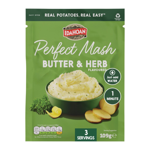 Idahoan Perfect Mash - Butter & Herb (109g)  UK