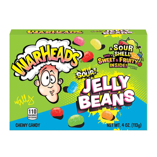 Warheads - Sour Jelly Beans Theatre Box - 4oz (113g)
