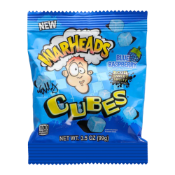 Warheads Blue Raspberry Cubes - 3.5oz (99g)