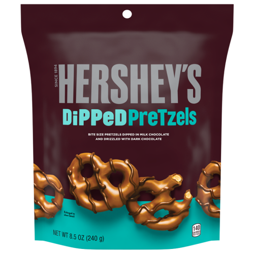 Hershey's - Milk Chocolate Dipped Pretzels - 8.5oz (240g)