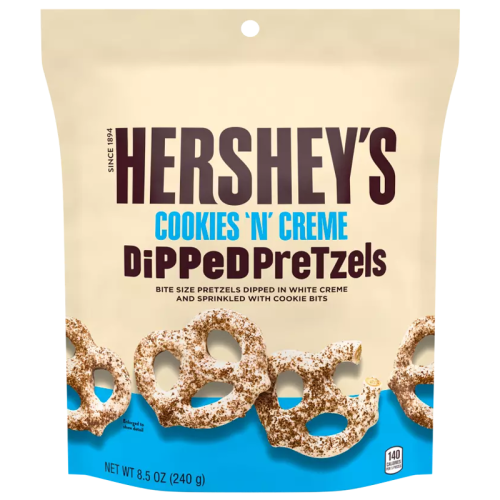 Hershey's - Cookies 'N' Creme Dipped Pretzels - 8.5oz (241g)