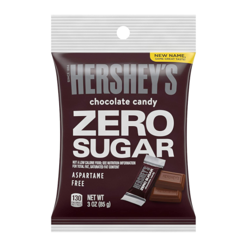Hershey's Zero Sugar Milk Chocolate Peg Bag - 3oz (85g)