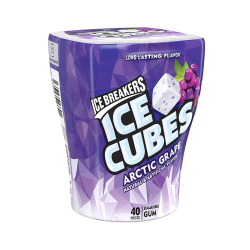 Ice Breakers Ice Cubes Arctic Grape Gum Bottle Sugar Free - 3.24oz (92g)