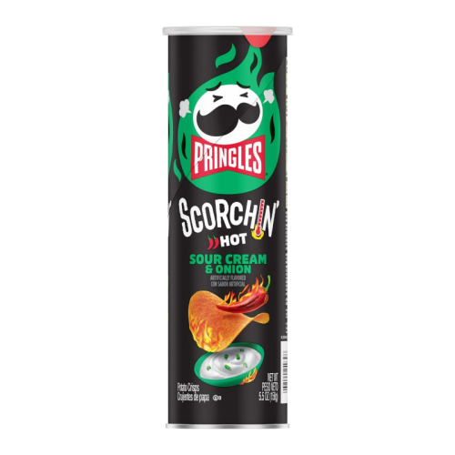 Pringles Scorchin Hot Sour Cream & Onion - 5.5oz (158g)