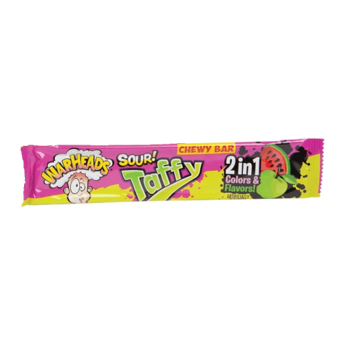 Warheads Sour Taffy Bar 2in1 - 1.5oz (42g)