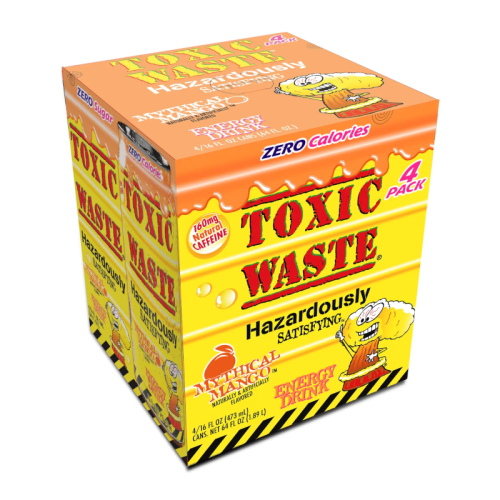 Toxic Waste Mythical Mango Energy Drink - 4 Pack