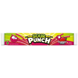 Sour Punch Strawberry Candy Straws - 2oz (57g)