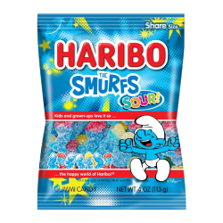 Haribo Sour Smurfs - 4oz (113g)