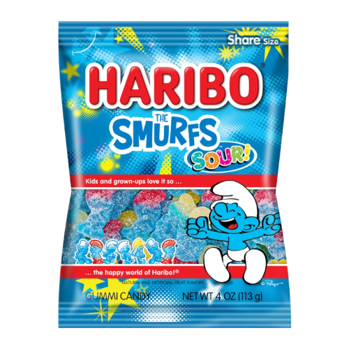 Haribo Sour Smurfs - 4oz (113g)