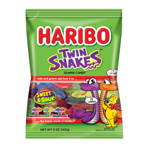 Haribo Twin Snakes - 5oz (142g)