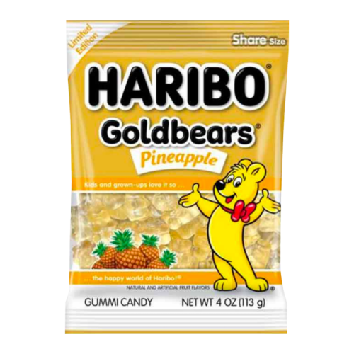 Haribo Gold Bears Pineapple - 4oz (113g)