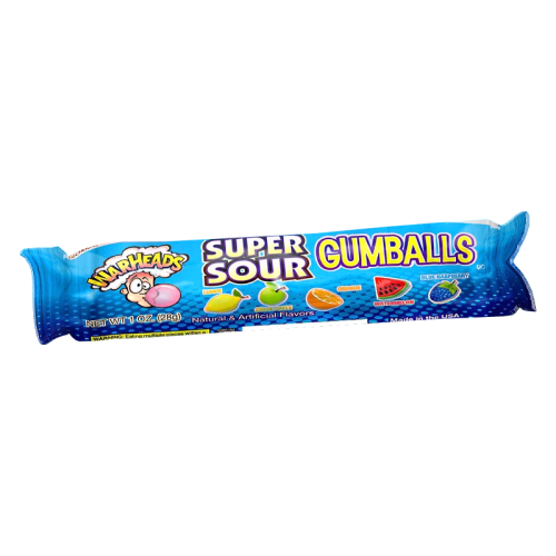 Warheads Super Sour Gumball Tube - 1oz (28g)