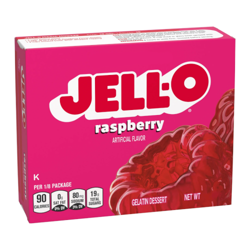 Jell-O - Raspberry Gelatin Dessert - 3oz (85g)