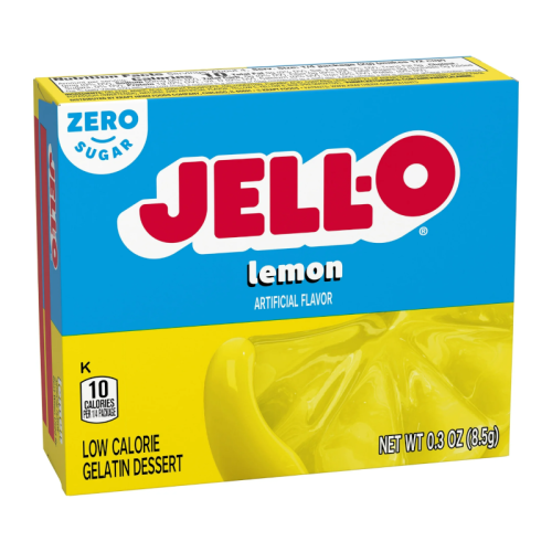 Jell-O - Lemon Gelatin - Sugar Free 0.30oz (8.5g)