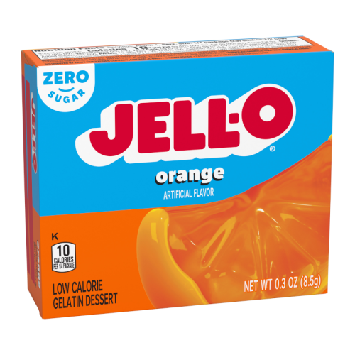 Jell-O - Orange Gelatin Dessert - Sugar Free - 0.3oz (8.5g)