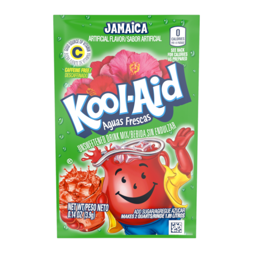 Kool-Aid Jamaica Unsweetened Drink Mix Sachet - 0.14oz (3.9g)