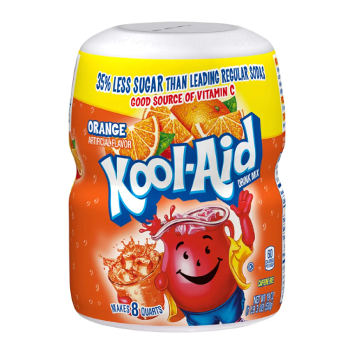 Kool Aid Orange Drink Mix Tub - 19oz (538g)