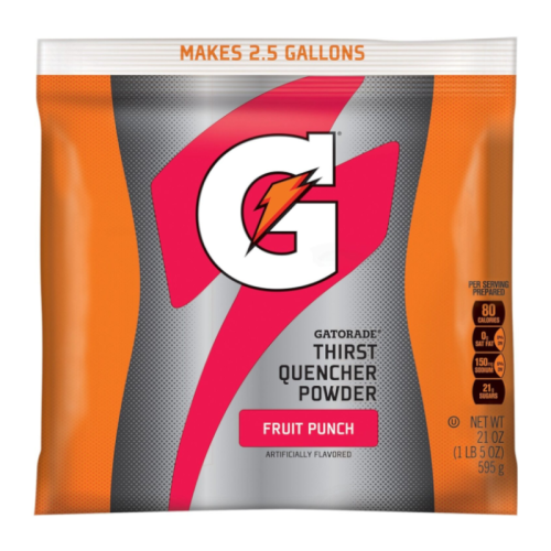 Gatorade - Thirst Quencher Fruit Punch Instant Powder Mix - 21oz (595g)