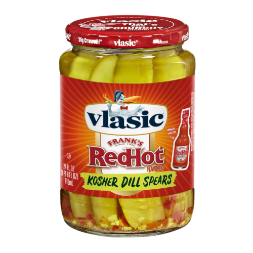 Vlasic Franks Red Hot Kosher Dill Spears - 24fl.oz (710ml)