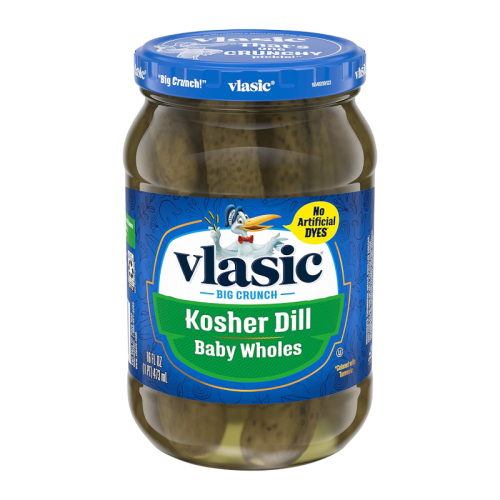 Vlasic Kosher Dill Baby Wholes Pickles - 16fl.oz (473ml)