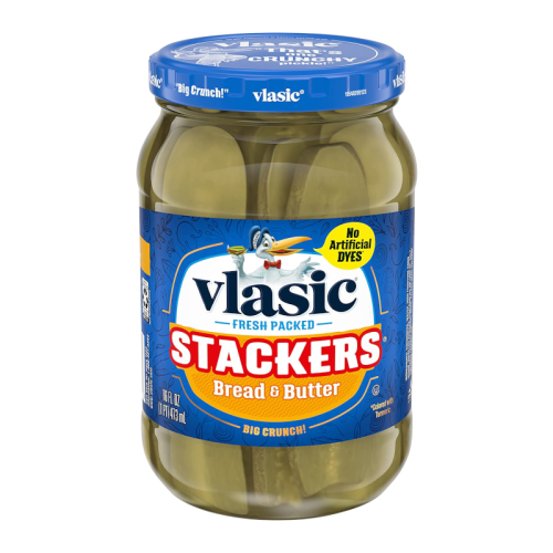 Vlasic Stackers Bread & Butter Pickles - 16fl.oz (473ml)