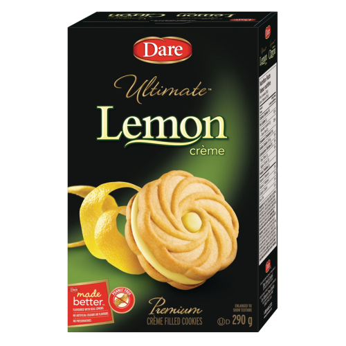 Dare - Ultimate Lemon Crème Filled Cookies - 290g [Canadian]